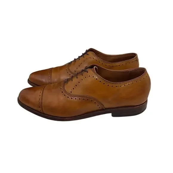 Allen Edmonds Bench Welt Cap Toe Brown Leather Oxford Dress Shoes Size 10 - Picture 1 of 7